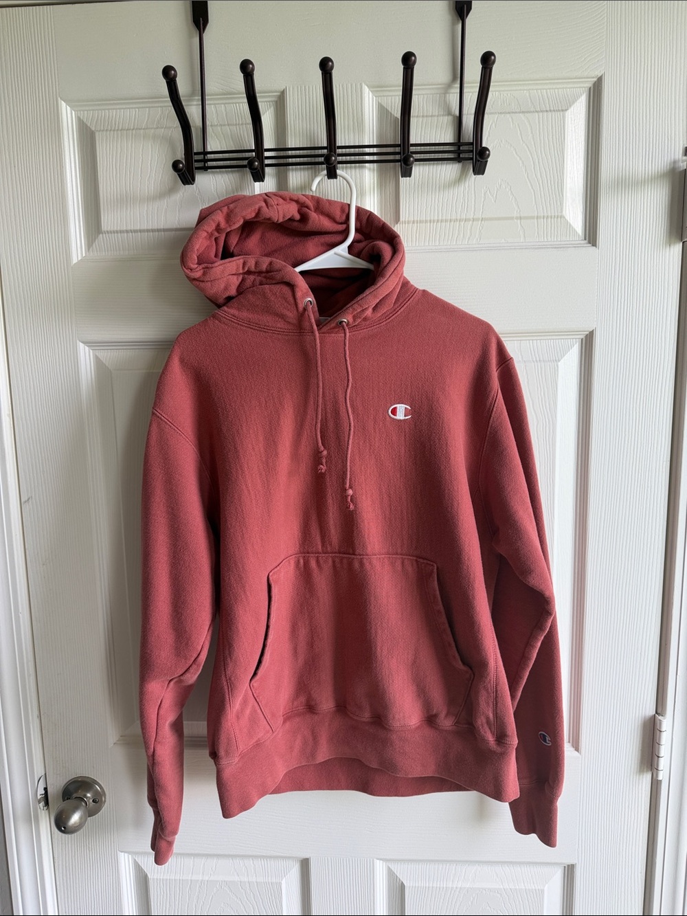 Champion Rust-Pink Pullover Hoodie